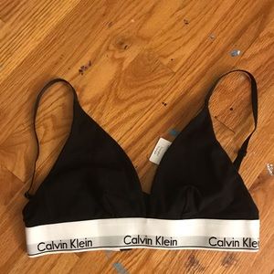 [NWT] Calvin Klein Triangle Black Bra / Bralette